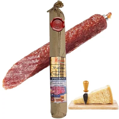 Ковбаса Салямі з пармезаном Rasmo Premio Salame Parmigiano Reggiano 270 г Італія