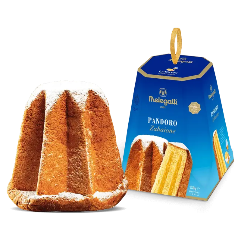 Панетоне (Кекс) с кремом Сабайон Melegatti Pandoro Zabaione 750 г Італія
