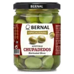 Оливки мариновані з перцем, часником і травамиі БЕЗ ГЛЮТЕНА Bernal Especialidades Aeitunas Chupadedos 436/250г Испания