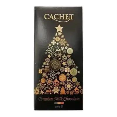 Шоколад молочний Cachet Premium Christmas Edition  Бельгия 100г
