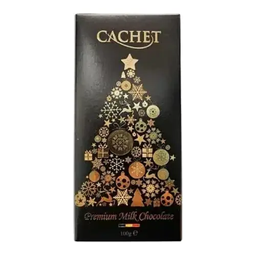 Шоколад молочний Cachet Premium Christmas Edition  Бельгия 100г