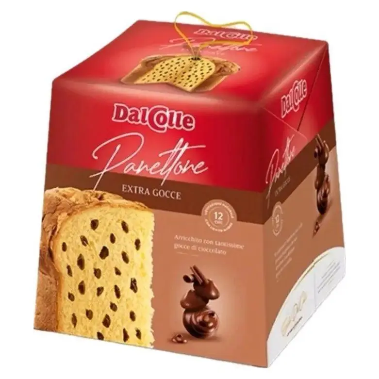 Панетоне зі шматочками шоколаду Dal Colle Panettone Con Gocce Di Cioccolato 750 г Італія