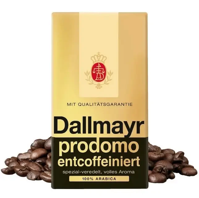 Кава в зернах БЕЗ КОФЕЇНА Dallmayr Prodomo Entcoffeiniert 100% арабіка Німеччина 500г