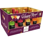 Цукерки Пляшечки з лікером HAPPY HOUR COCKTAIL FILLING IN PREMIUM DARK CHOCOLATE ABTEY 155 г Франція
