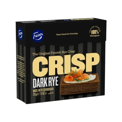 Хлібці житні темні Fazer Crisp Dark Rye 215 г Фінляндія