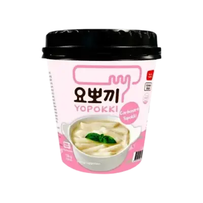 Рисові палички топокки із соусом карбонару Yopokki Carbonara Topokki 120г Корея