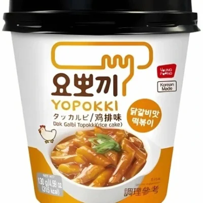 Рисові палички топокки гостра курка Yopokki Dak Galbi Topokki 130г Корея