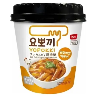 Рисові палички топокки гостра курка Yopokki Dak Galbi Topokki 130г Корея
