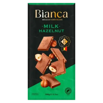 Шоколад молочний з Лісовим горіхом Bianca Milk Hazelnut 100 г Бельгія