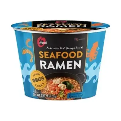 Суп-Лапша Рамен со вкусом морепродуктов Ofood Seafood Ramen 102г Корея