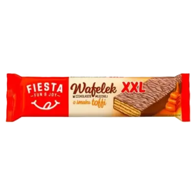 Вафлі у шоколаді зі смаком тоффі Fiesta Wafelek XXl o smaku Toffi 50г