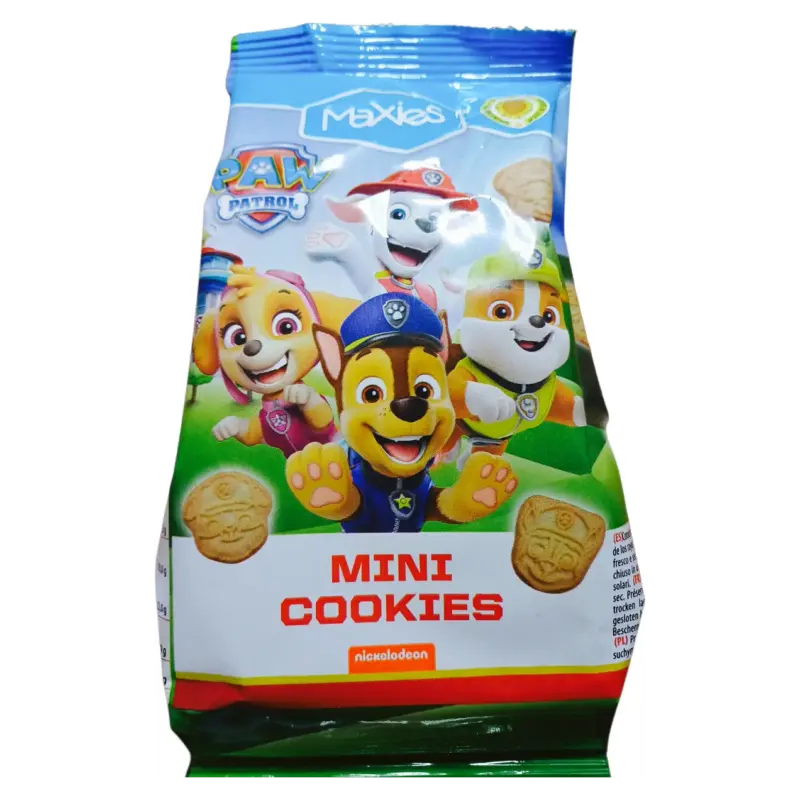 Печиво міні дитяче Щенячий Патруль Maxies Mini Cookies Paw Patrol 100г Іспанія