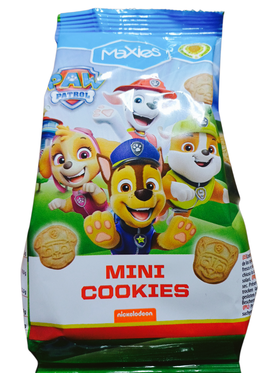 Печиво міні дитяче Щенячий Патруль Maxies Mini Cookies Paw Patrol 100г Іспанія