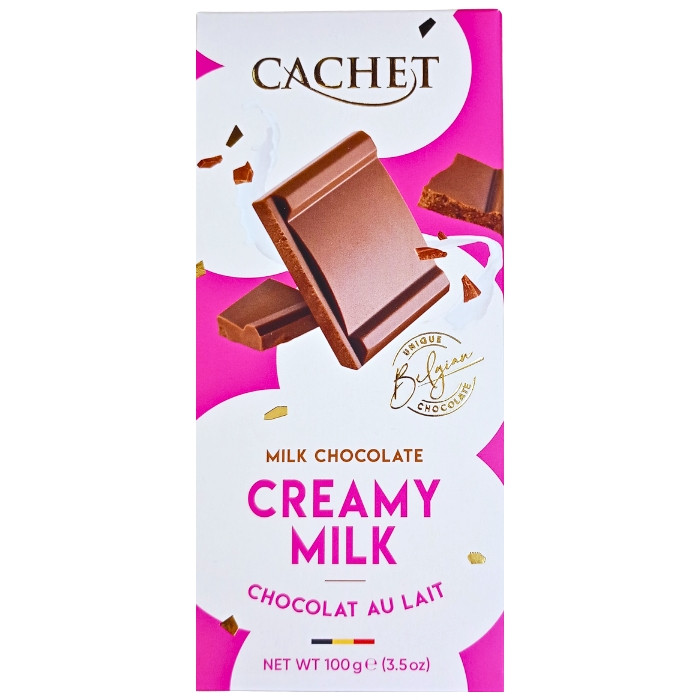 Шоколад молочний 31% какао Cachet Creamy Milk Бельгія 100 г