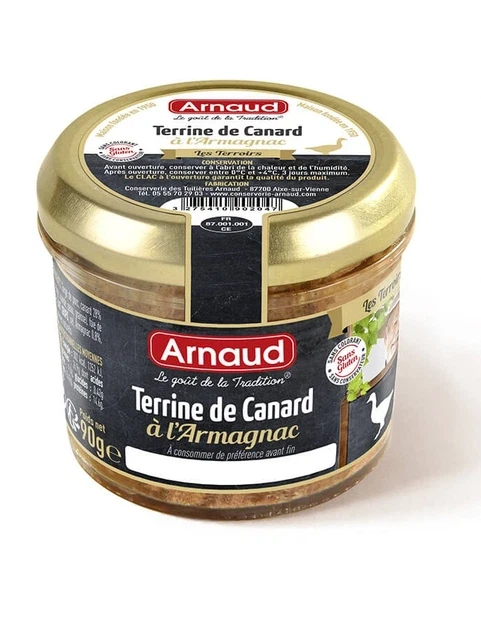 Паштет з м'яса качки з арманьяком Arnaud Terrine de Canard 180г Франція