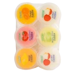 Кокосовий десерт (кокосове желе) з фруктовими уподобаннями Cocon Assorted Fruit Pudding (6х80г) 480г Малайзія