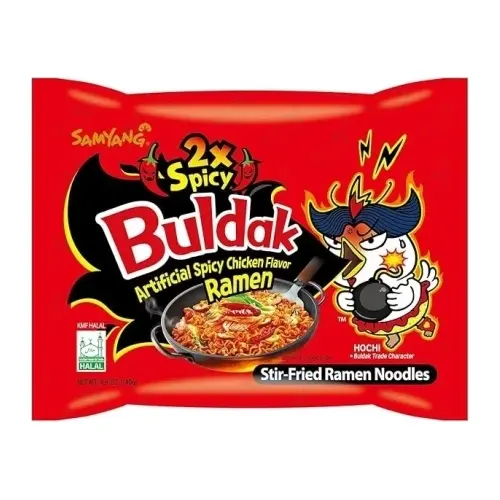 Локшина швидкого приготування зі смаком гострої курки Samyang Buldak 2xSpicy Hot Chicken Flavor Ramen 140г Південна Корея