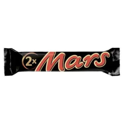 Батончик з нугою та карамеллю в молочному шоколаді Mars 2х (2x35г) 70г Польща