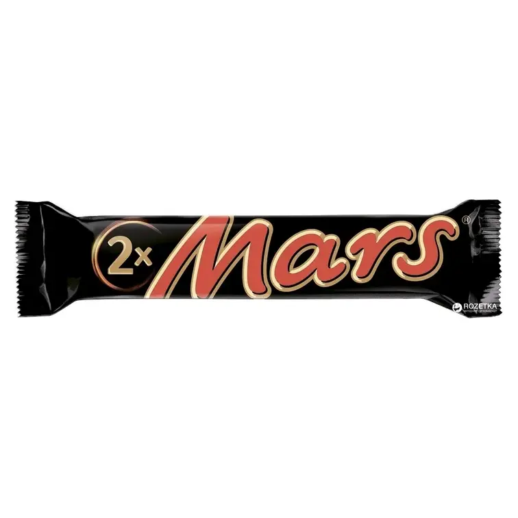 Батончик з нугою та карамеллю в молочному шоколаді Mars 2х (2×35г) 70г Польща