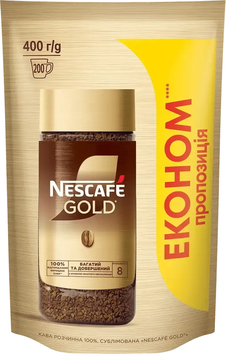 Кава розчинна гранульована Neskafe Gold 400г Швейцарія