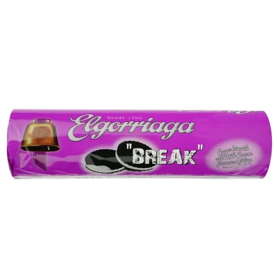 Печиво сендвіч шоколадне з молочним кремом Elgorriaga Break 500г Іспанія