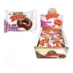 Кекс (донат) у глазурі зі смаком банана Elvan Today Donut Blueberry 1200г Туреччина