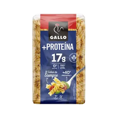Макаронні вироби спіральки з протеїном Gallo+Proteina Helices 400 г Іспанія