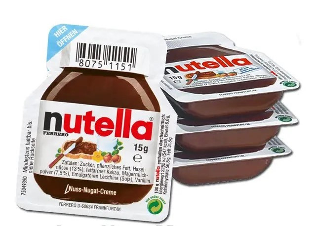 Шоколадно-горіхова паста з лісовим горіхом Nutella 15г Італія