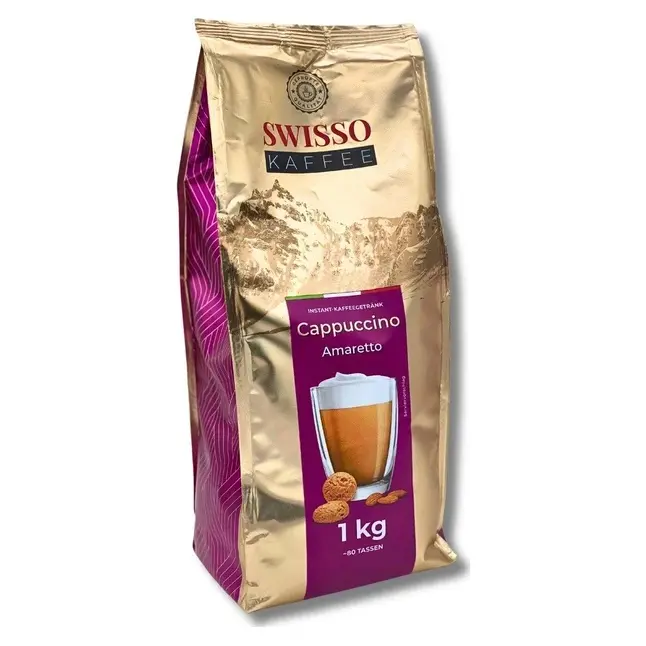 Капучіно зі смаком Амаретто Swisso Kaffee Cappuccino Amaretto 1кг Німеччина