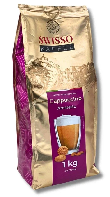 Капучіно зі смаком Амаретто Swisso Kaffee Cappuccino Amaretto 1кг Німеччина