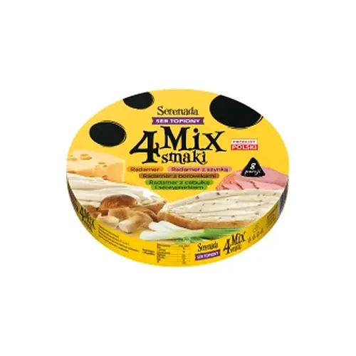 Сир плавлений 4 смаку Serenada 4 Mix 8 порцій 140г Польща