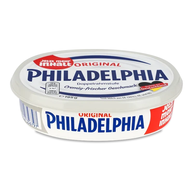 Сир вершковий Філадельфія Philadelphia Original 195г Швейцарія