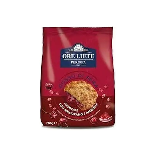 Печиво цільнозернове з гранатом та вишнею Ore Liete Perugia Rosso di Sera 200г Італія