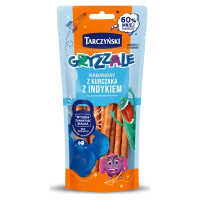 Ковбаски Кабанос  Дитячі куряче - індичні TARCZYŃSKI Kabanosy Gryzzale 90г Польща