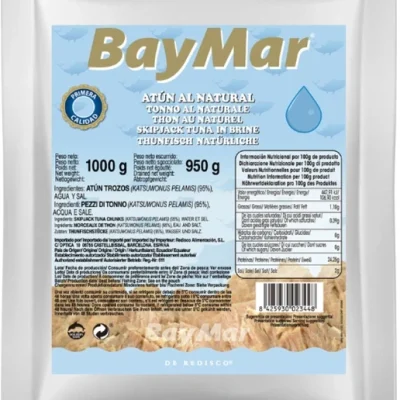 Тунець шматочками натуральний BayMar ATUN al Natural Trozos 1000/950г Іспанія