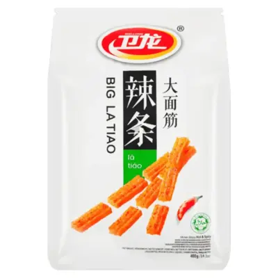Снек гострий латяо Weilong Big Latiao Hot & Spicy (14 мініпакет) 400 г Китай