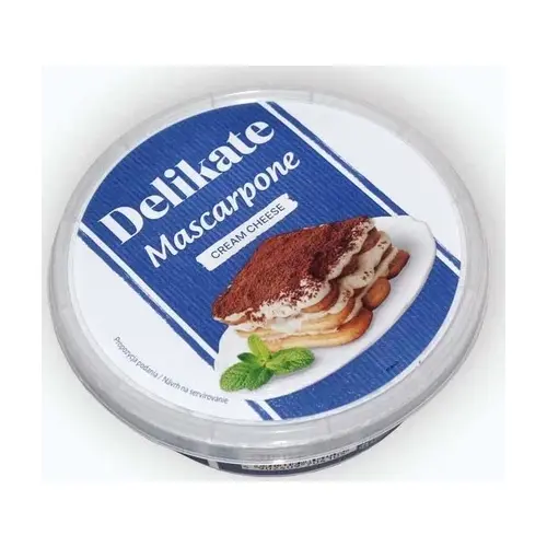 Сыр Маскарпоне Mascarpone Delikate ser śmietankowo-kremowy  250г Польша