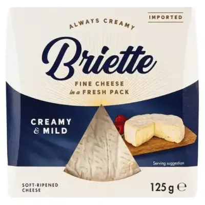 Сир м'який із білою пліснявою Брієтте Kaserei Briette Creamy&Mild 125г Німеччина