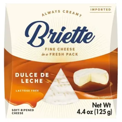 Сир м'який зі смаком карамелі Брієтте Kaserei Briette Dulce de Leche 125г Німеччина