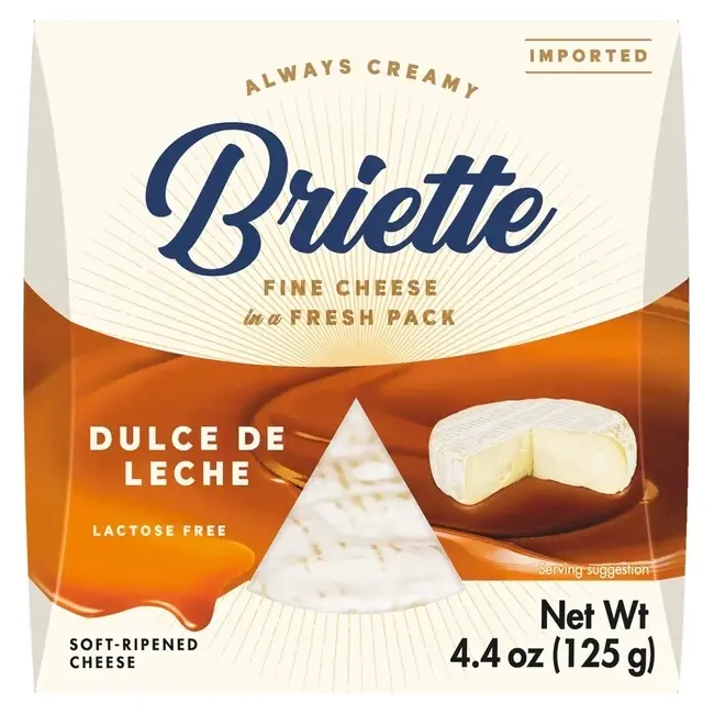 Сир м’який зі смаком карамелі Брієтте Kaserei Briette Dulce de Leche 125г Німеччина