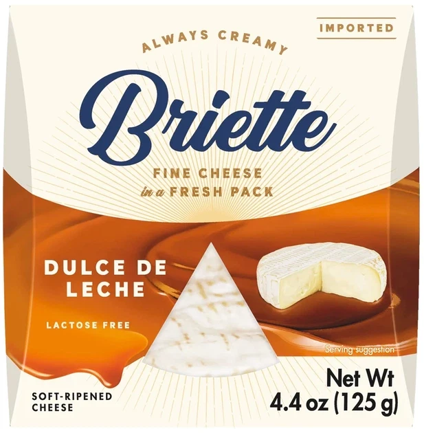 Сир м'який зі смаком карамелі Брієтте Kaserei Briette Dulce de Leche 125г Німеччина