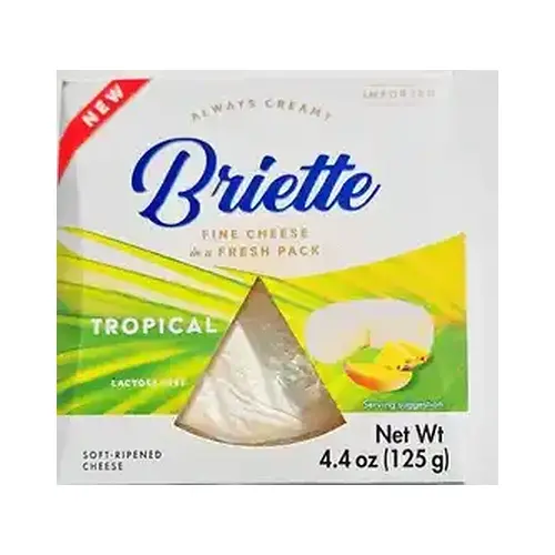 Сир м’який зі смаком тропічних фруктів Брієтте Kaserei Briette Tropical 125г Німеччина