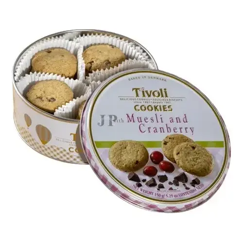 Вершкове печиво з мюслі та журавлиною Jacobsens Tivoli Muesli and Cranberry в з/б 150г Данія