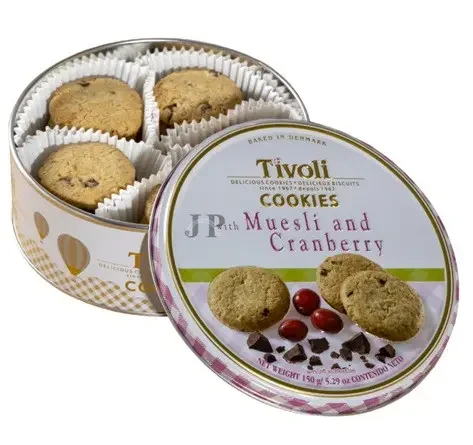 Вершкове печиво з мюслі та журавлиною Jacobsens Tivoli Muesli and Cranberry в з/б 150г Данія