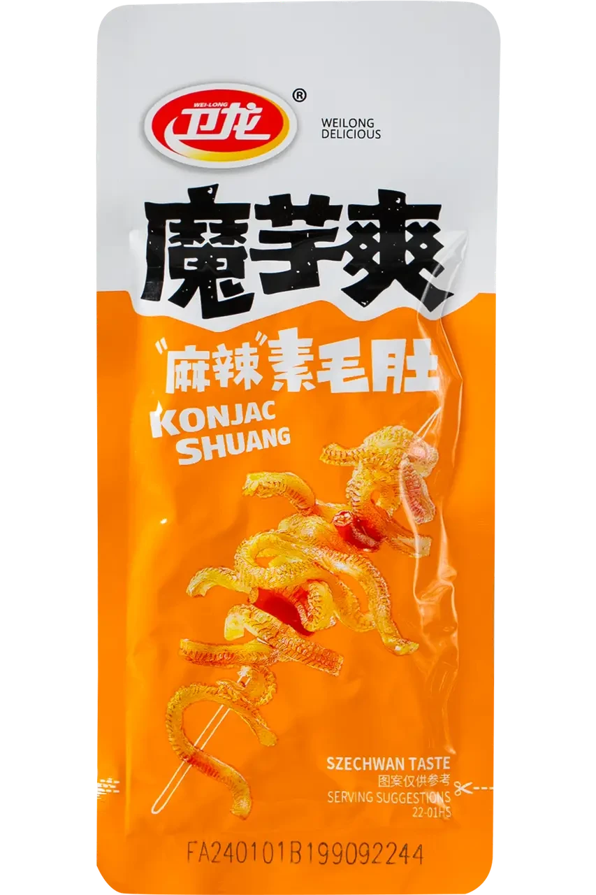 Снек гострий Конжак Weilong Delicious Konjac Shuang 252г Китай