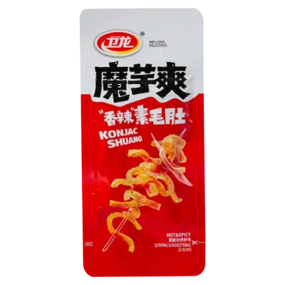 Снeк з гострими спеціями Конжак Weilong Delicious Konjac Shuang Hot&Spicy 252г Китай