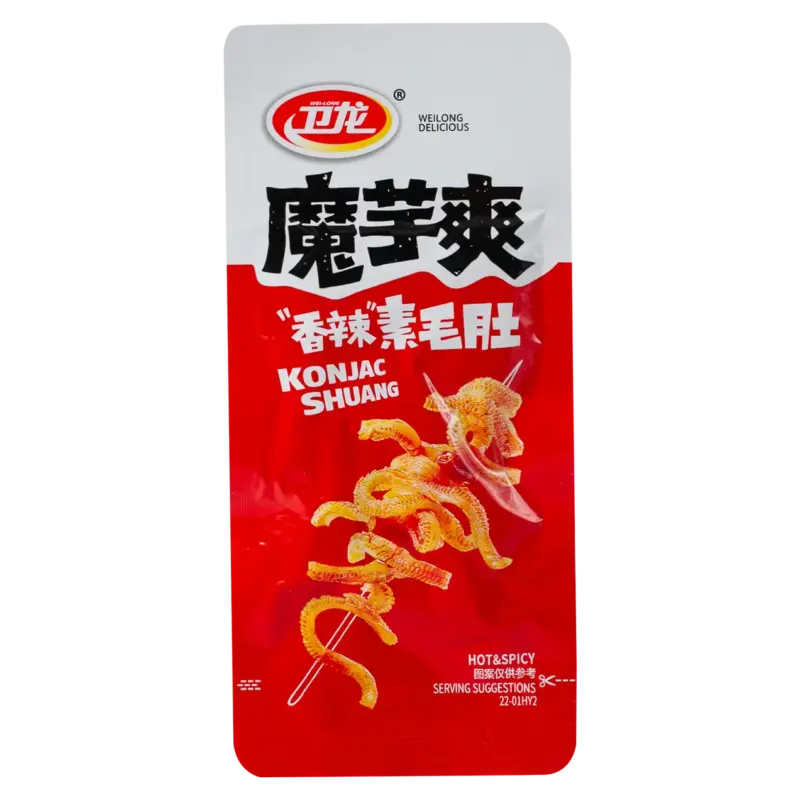 Снeк з гострими спеціями Конжак Weilong Delicious Konjac Shuang Hot&Spicy 252г Китай