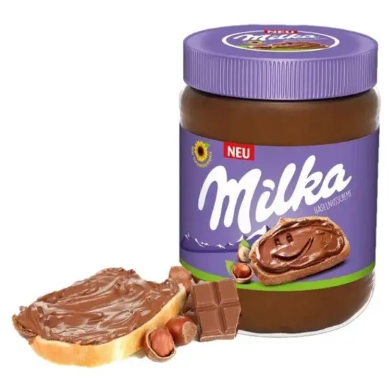 Шоколадна паста (крем) з лісовим горіхом Milka 350г Швейцарія