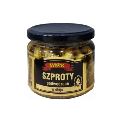 Шпроти копчені в олії Szproty Podwedzane M&K 250 г Польща