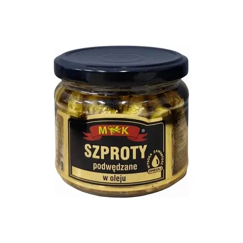 Шпроти копчені в олії Szproty Podwedzane M&K 250 г Польща
